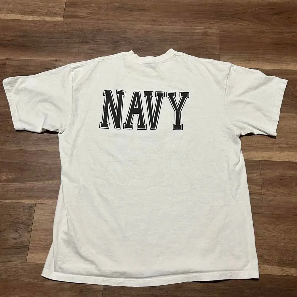Vintage US Navy Seal Logo T-Shirt White Graphic Tee Size XXL‎ - Picture 6 of 6